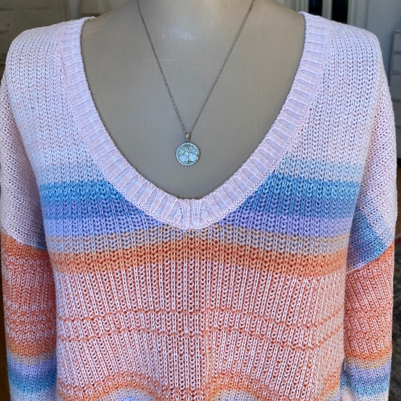 LOFT Colorful Sweater -‎ Size L - Picture 2 of 10